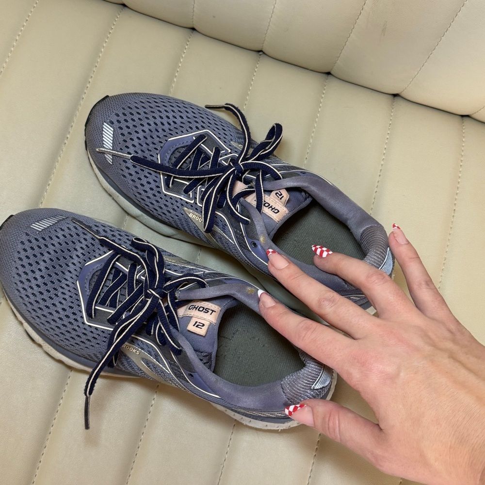 Brooks ghost 12 running shoes size 6 women’s blue purple silver - Picture 12 of 13